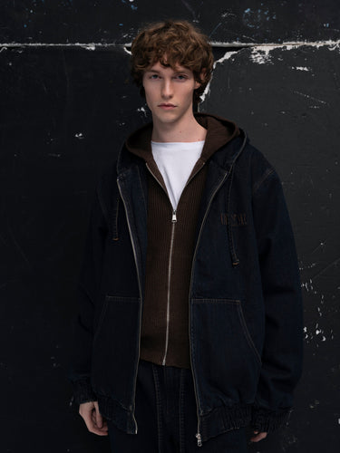 THE BRAND PATCH DENIM BOMBER