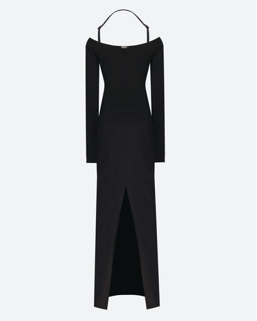 OFF-SHOULDER FITTED WOMEN’S DRESS